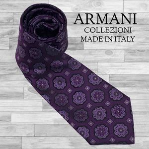 ARMANI COLLEZIONI Made in Italy Purple Necktie